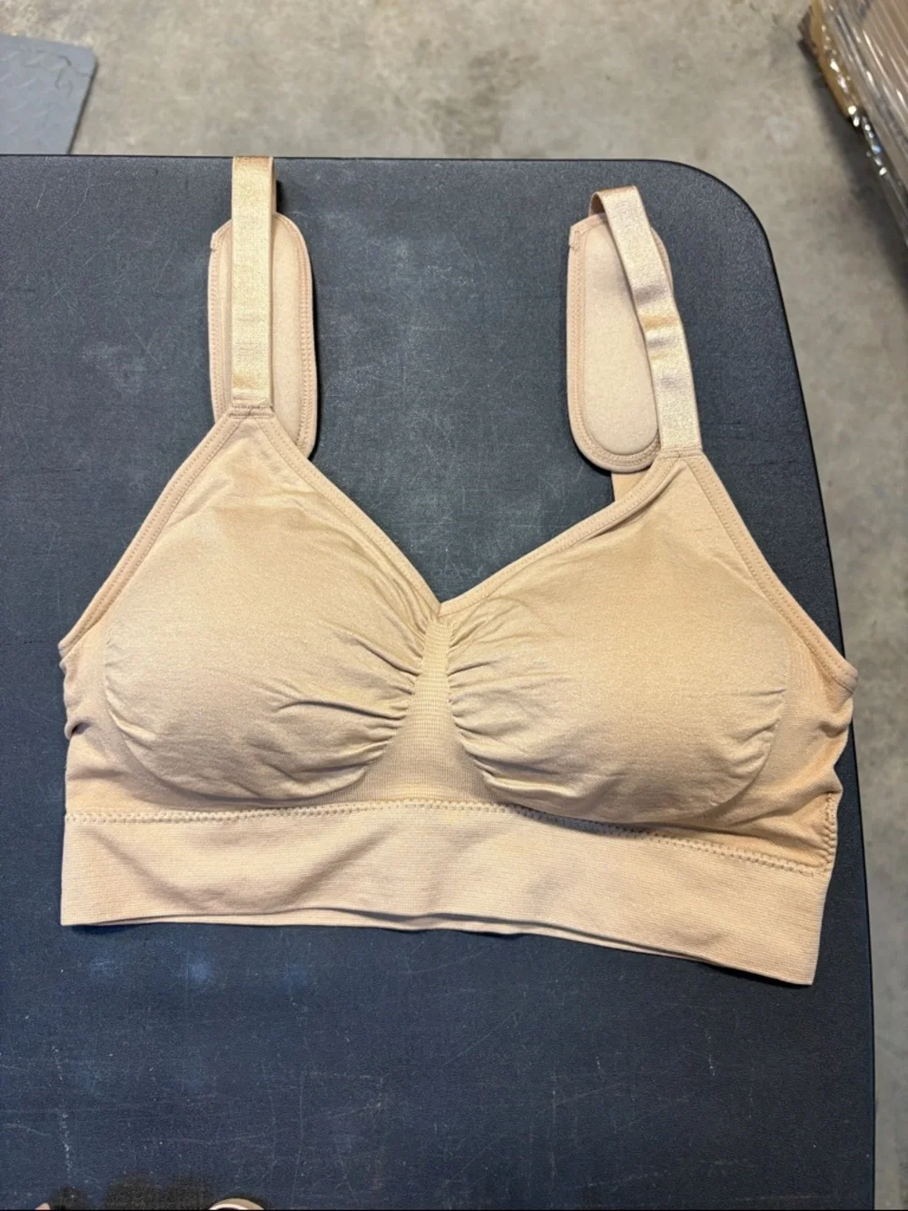 Genie Bra Comfort Seamless Wireless Bra in Nude Size 1X